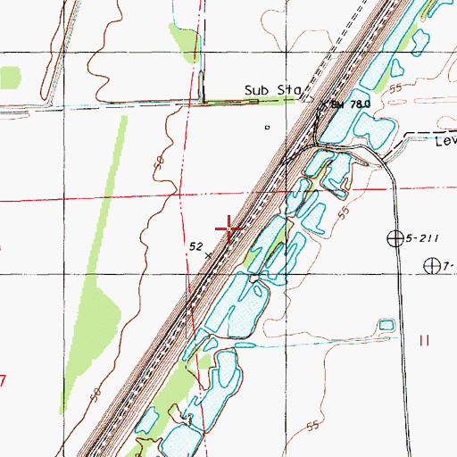 Topographic Map of Stonefield Church, LA