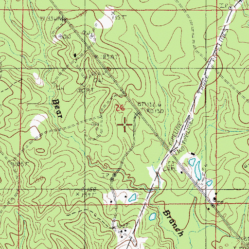 Topographic Map of Summerville Oil Field, LA