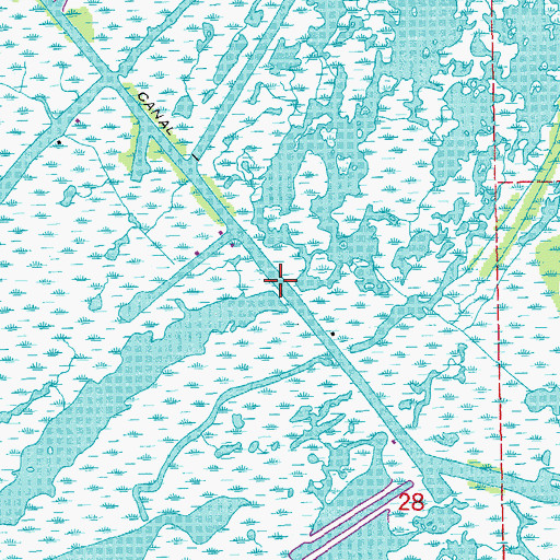 Topographic Map of Superior Canal, LA