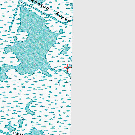 Topographic Map of Swanson Bayou, LA