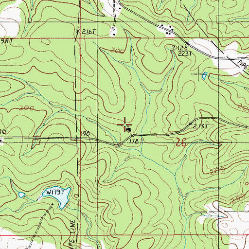Topographic Map of Sweet Union Church, LA