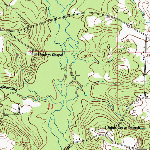 Topographic Map of Swenley Branch, LA