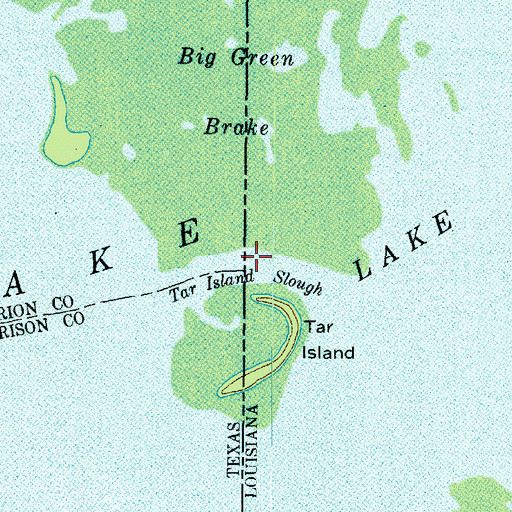 Topographic Map of Tar Island Slough, LA