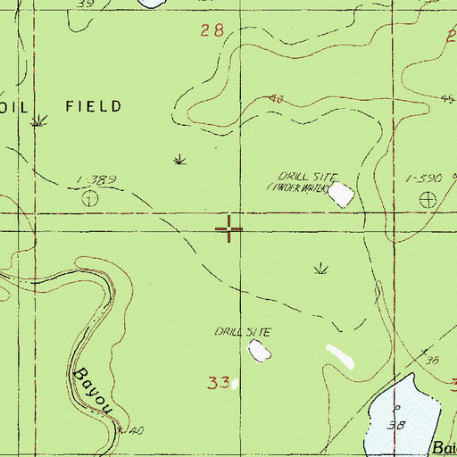 Topographic Map of Lake Taylor, LA