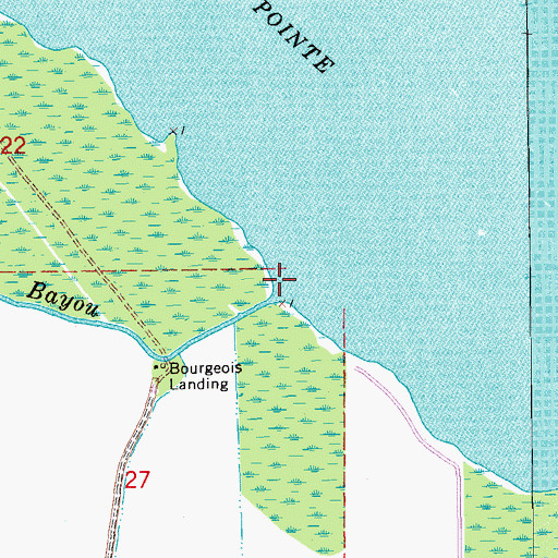 Topographic Map of Tete Bayou, LA