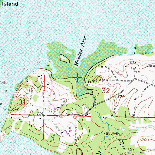 Topographic Map of Tete Bayou, LA