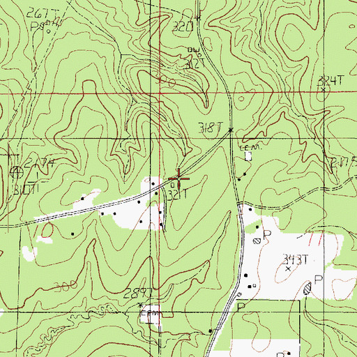 Topographic Map of Third Ward School, LA