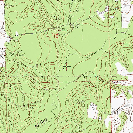 Topographic Map of Thomas Branch, LA