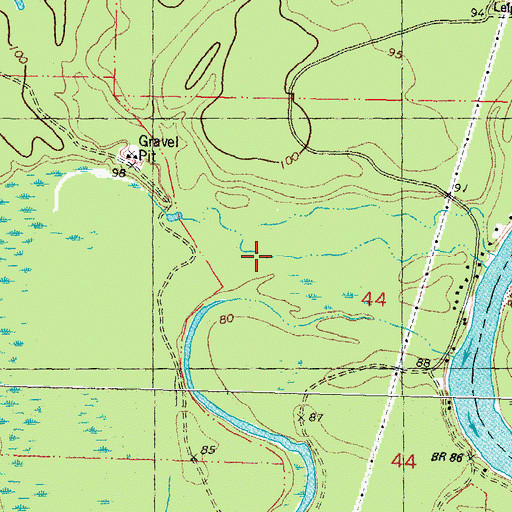 Topographic Map of Tick Branch, LA