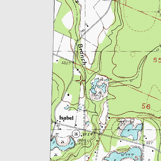 Topographic Map of Tillys Branch, LA