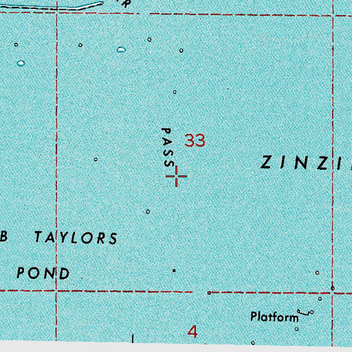 Topographic Map of Tom Loar Pass (historical), LA