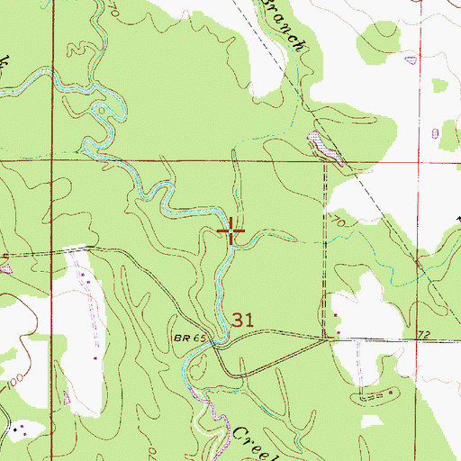 Topographic Map of Trigger Branch, LA