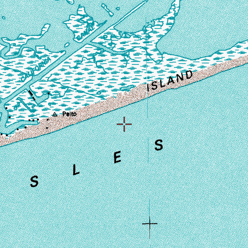 Topographic Map of Trinity Bay, LA