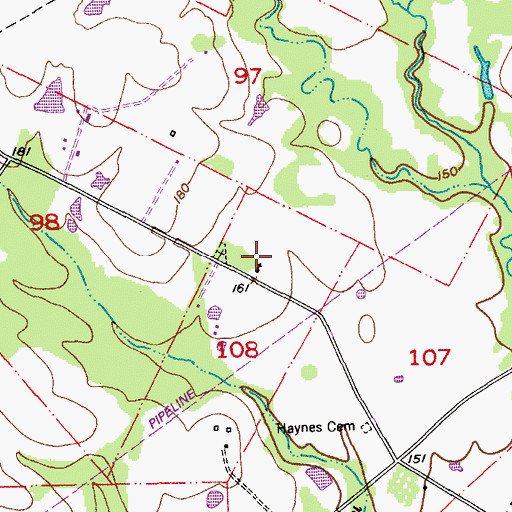 Topographic Map of True Light Church, LA