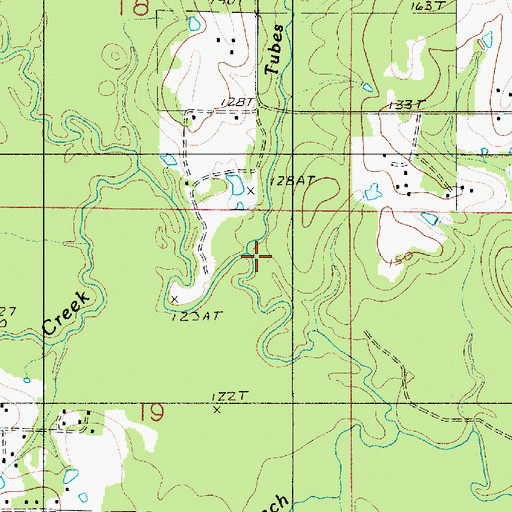 Topographic Map of Tubes Creek, LA