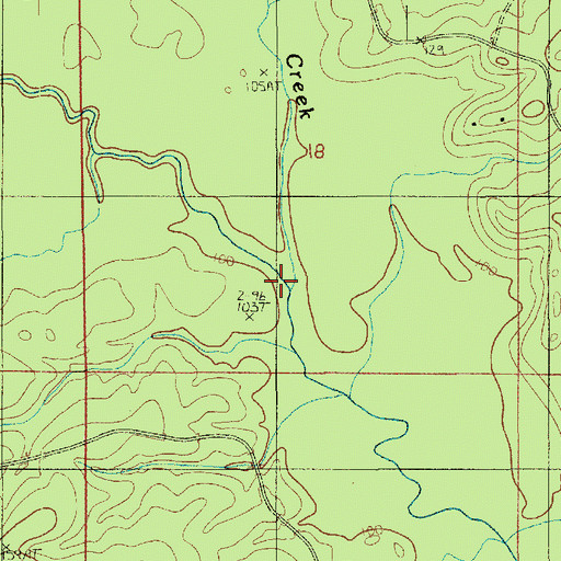 Topographic Map of Turkey Creek, LA