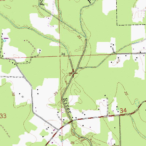 Topographic Map of Turkey Creek, LA