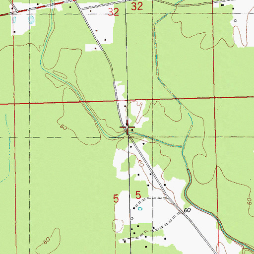 Topographic Map of Turkey Creek, LA