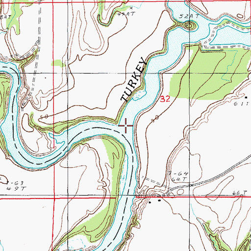 Topographic Map of Turkey Creek, LA