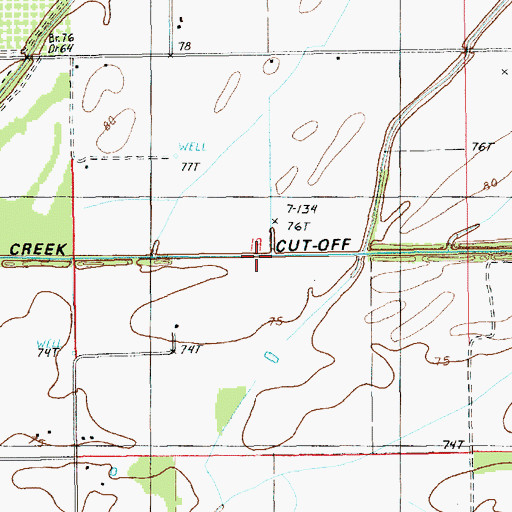 Topographic Map of Turkey Creek Cut-Off, LA
