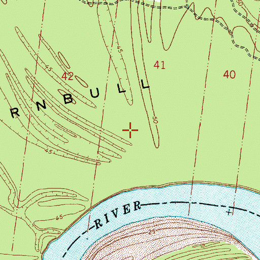 Topographic Map of Turnbull Island, LA