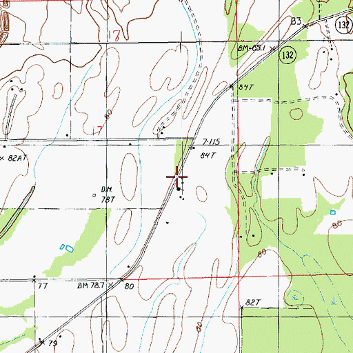 Topographic Map of Union Church, LA