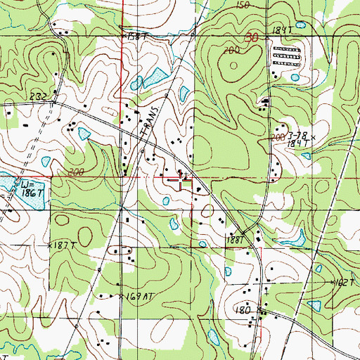 Topographic Map of Union Grove Church, LA