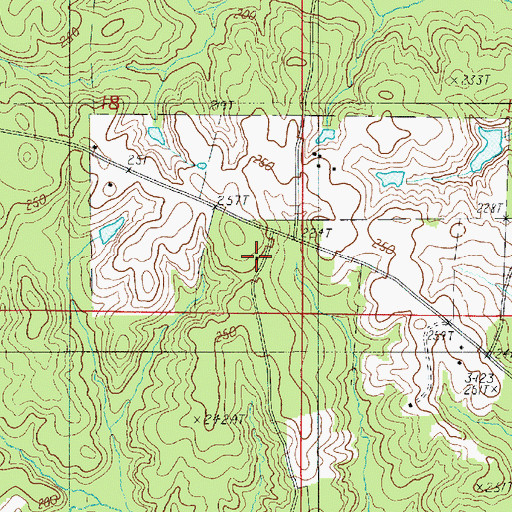 Topographic Map of Union Grove Church, LA
