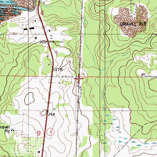 Topographic Map of Union Grove Church, LA