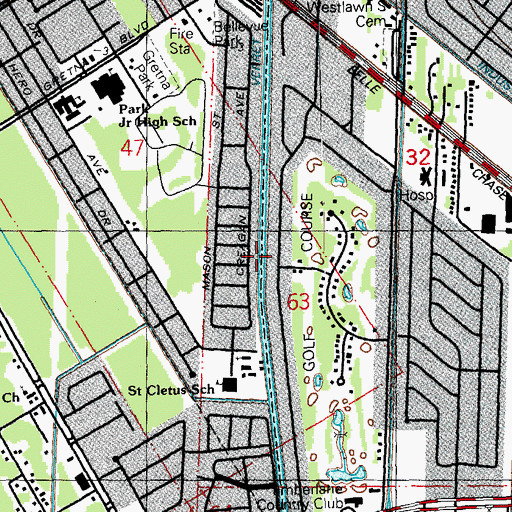 Topographic Map of Verret Canal, LA