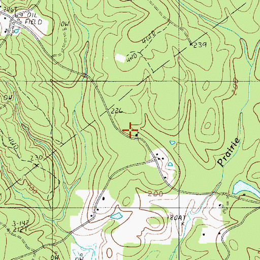 Topographic Map of Vines Church, LA