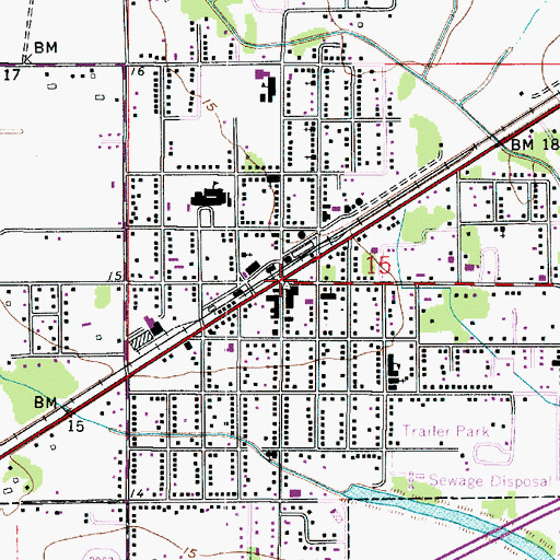 Topographic Map of Vinton, LA