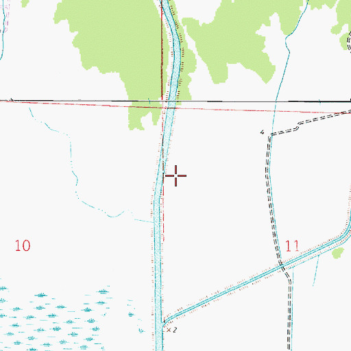 Topographic Map of Vinton Drainage Canal, LA