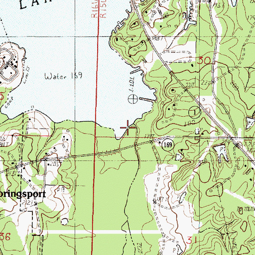 Topographic Map of Walnut Bayou, LA