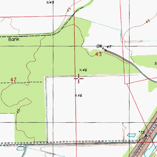 Topographic Map of Warnicott Oil Field, LA