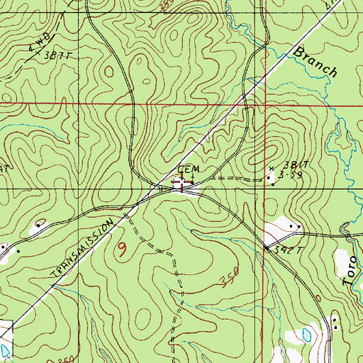 Topographic Map of Warren Church, LA