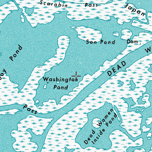 Topographic Map of Washington Pond, LA