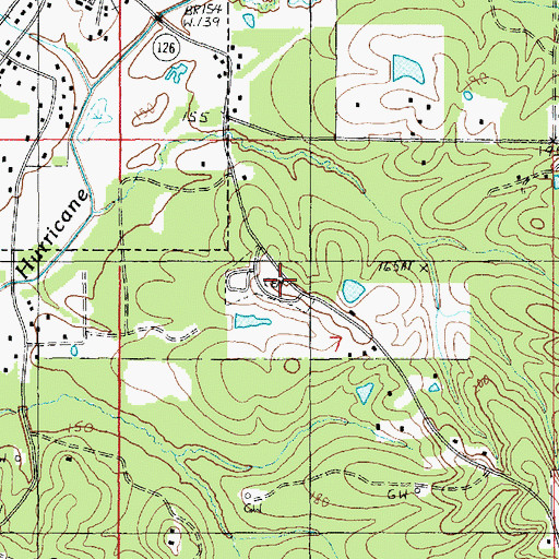 Topographic Map of Welcome Home Cemetery, LA