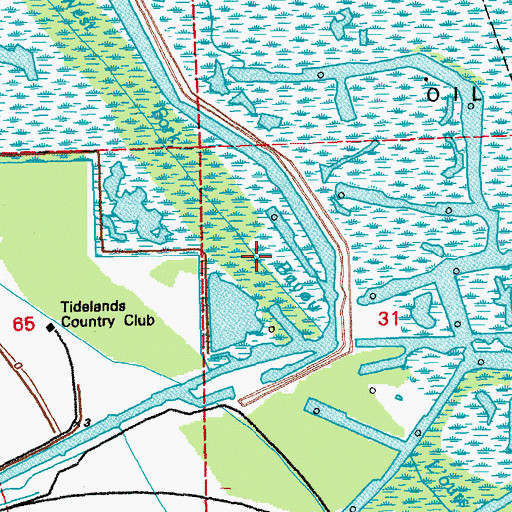 Topographic Map of West Fork Bayou L'Ours, LA