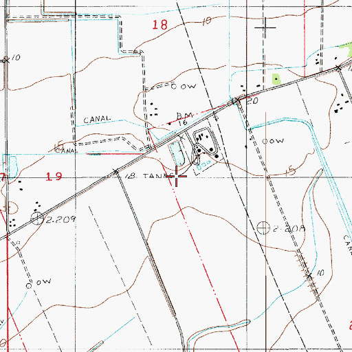 Topographic Map of West Lake Arthur Oil Field, LA