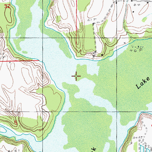 Topographic Map of West Turkey Creek, LA