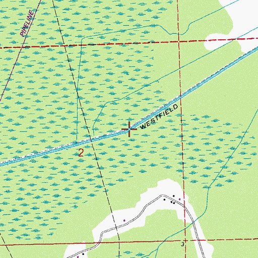 Topographic Map of Westfield Canal, LA