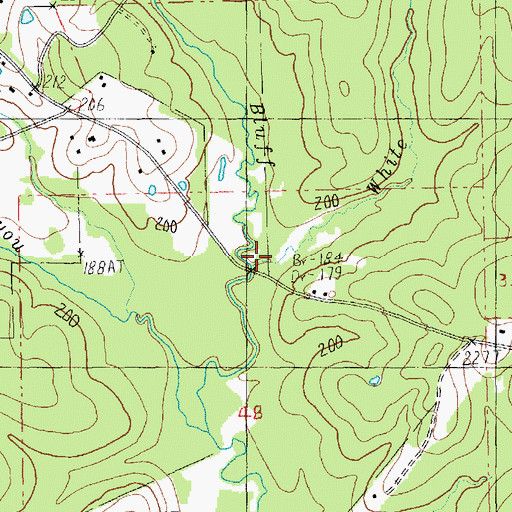 Topographic Map of White Bayou, LA