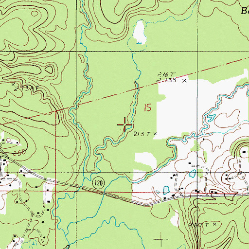 Topographic Map of White Lick Creek, LA