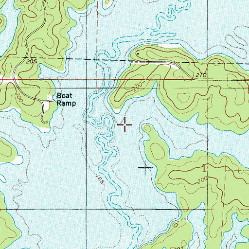 Topographic Map of White Oak Bayou, LA
