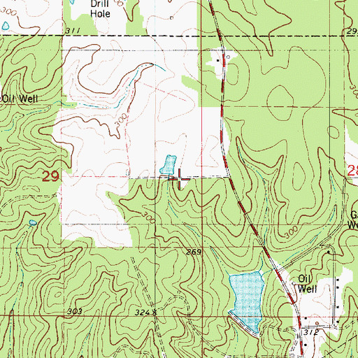 Topographic Map of White Rose Church, LA