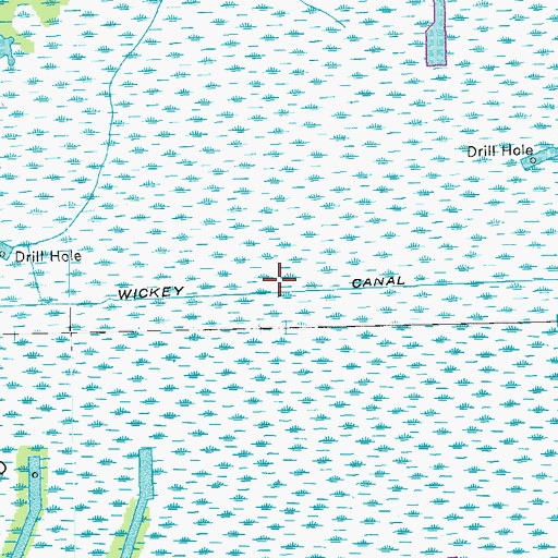 Topographic Map of Wickey Canal, LA