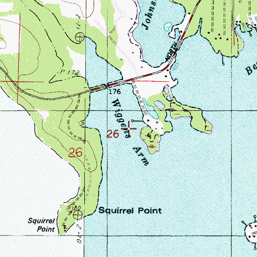 Topographic Map of Wiggens Arm, LA