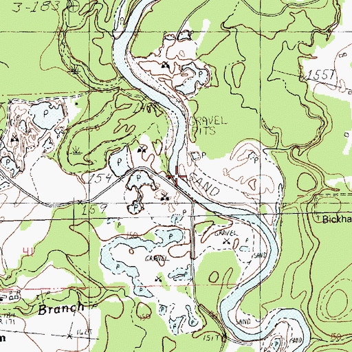 Topographic Map of Wildblood Branch, LA
