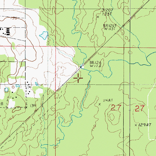 Topographic Map of Wildcat Branch, LA